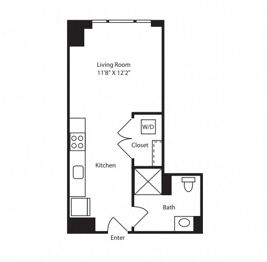 StudioHR floor plan